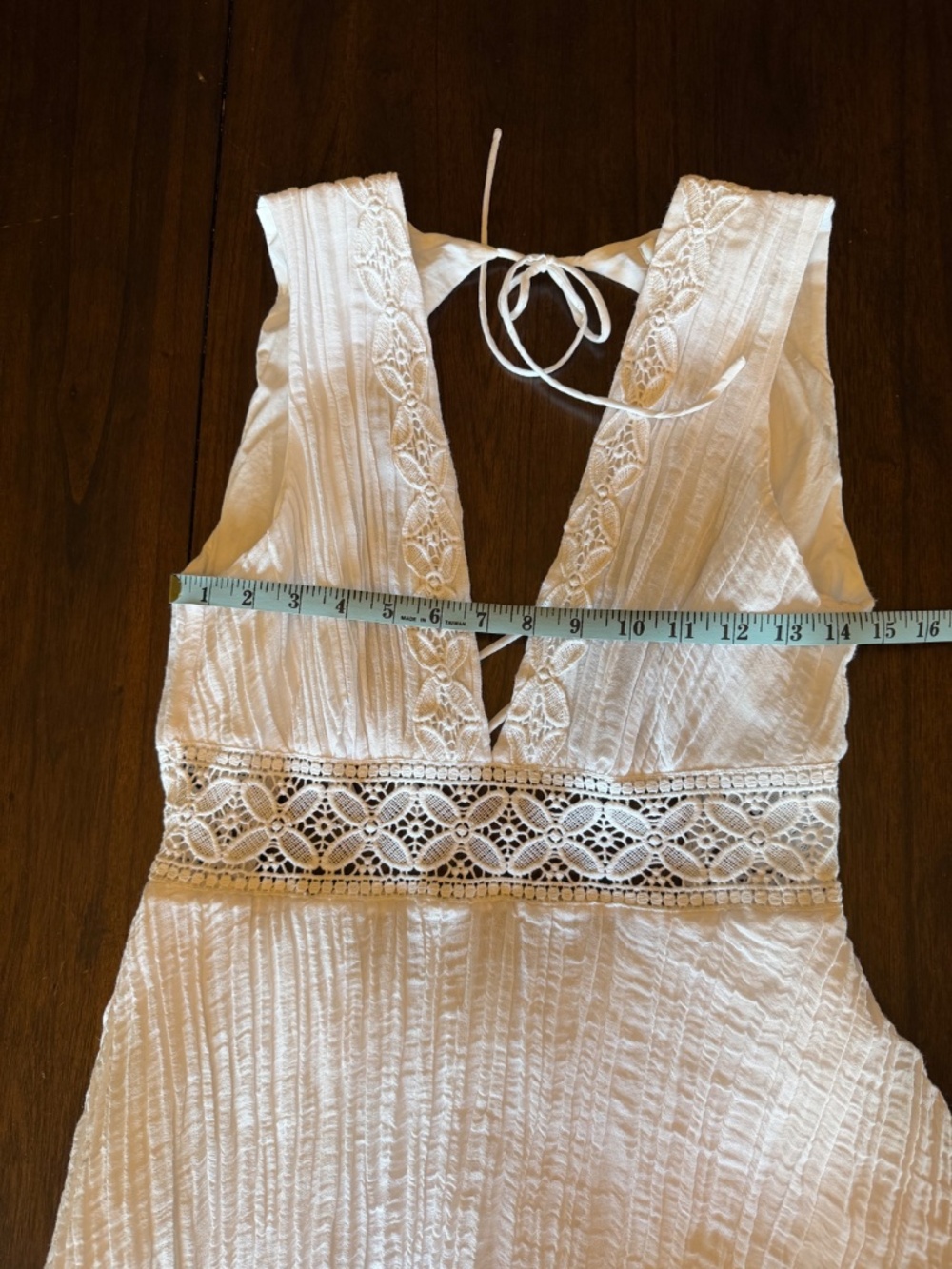 Guess Eco Danny White Gauze White A-Symmetrical Dress, party Size Medium - Picture 11 of 15